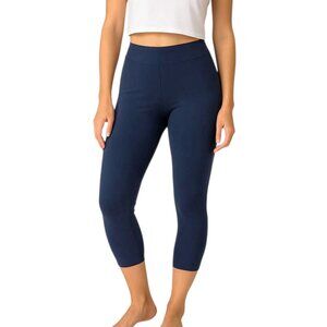 Universal Standard Women's Blue Pima Cotton Roya Cropped Leggings Size XS NWT